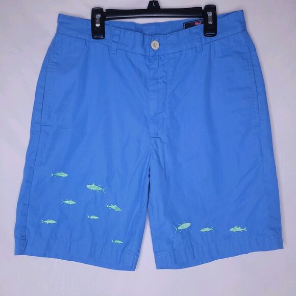 Vineyard Vines Other - Vineyard Vines Shorts Mens 30 Blue Club Short Fish